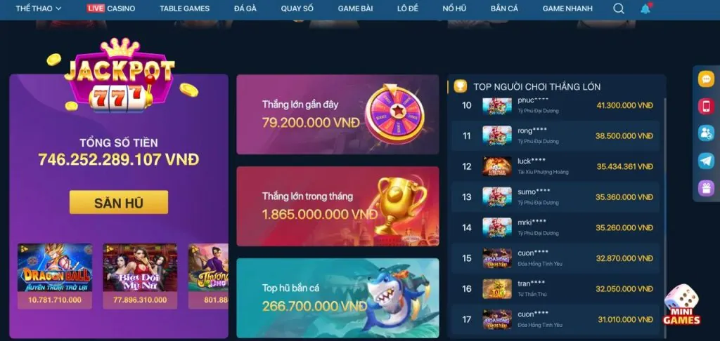 Đồ họa game Bắn Cá sắc nét